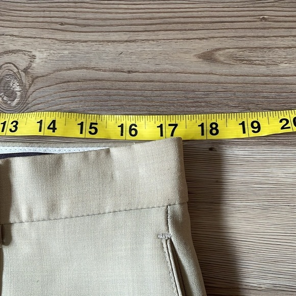 Oscar De La Renta Freedom suit pants Tan Pleated Cuffed Lightweight Mens 35 X 32 - Picture 5 of 11